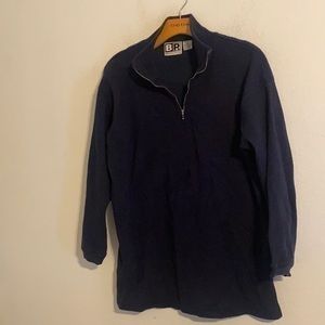NORDSTROM NAVY QUARTER ZIP SIZE MEDIUM